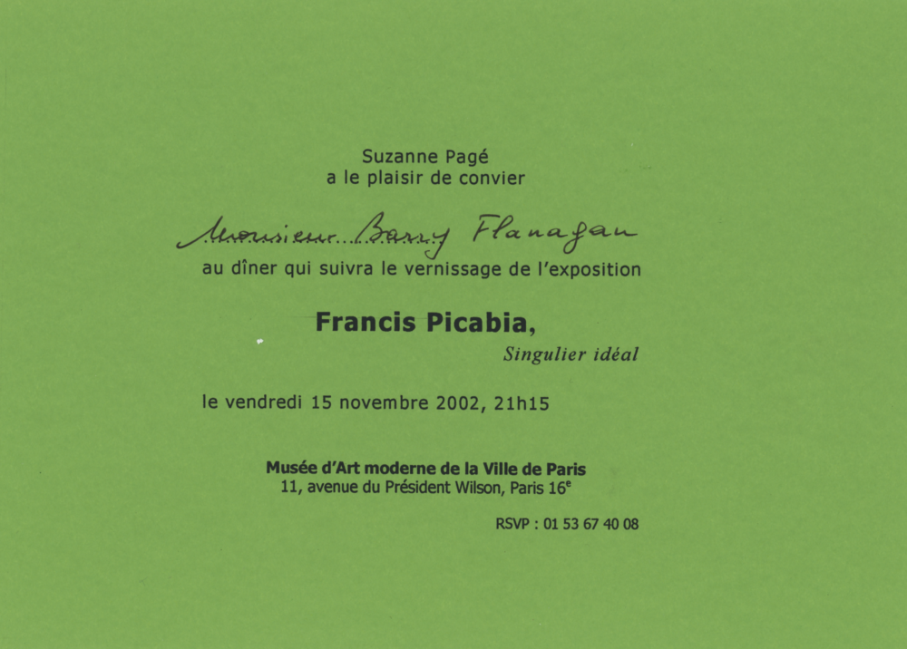 ‘Francis Picabia, singulier idéal’ (November 2002 – March 2003)